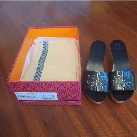 🆕 Tory Burch Ines 80mm wedge slides - Picture 6 of 7